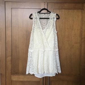 NWOT White Lace Free People Dress